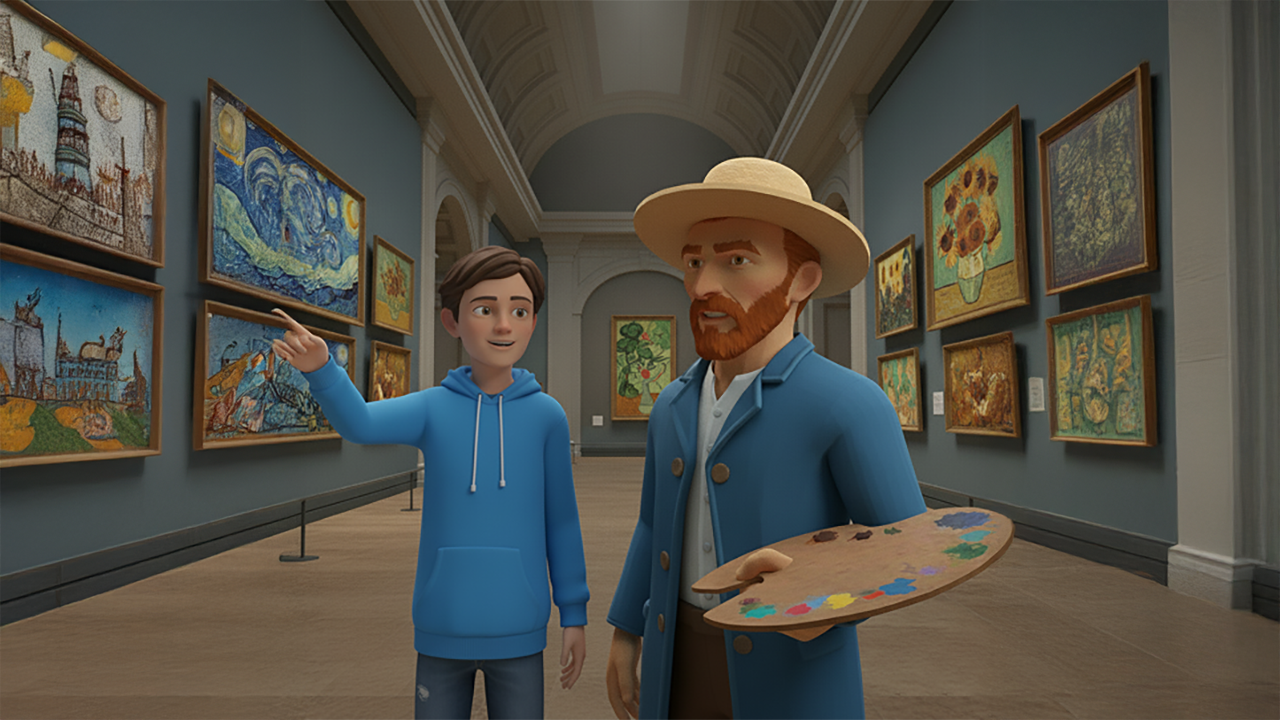 Gallery — Van Gogh AI persona in interactive exhibition